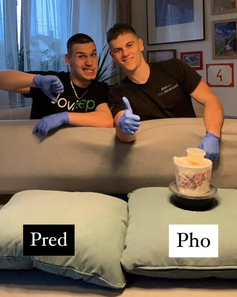 Pred a po čistení sedačky 3